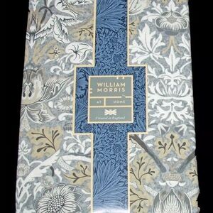 NEW WILLIAM MORRIS KING 3 pc 
DUVET SET COTTON BEDDING
COVER CHARCOAL GRAY